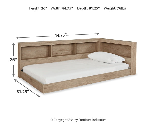 Oliah  Bookcase Storage Bed
