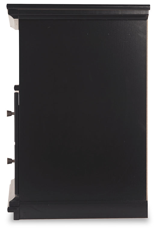 Twin Panel Bed with Mirrored Dresser and Nightstand