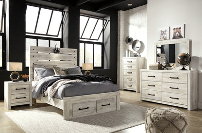 Cambeck  Panel Bed With 2 Storage Drawers