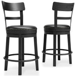 Valebeck UPH Swivel Barstool (1/CN) Black