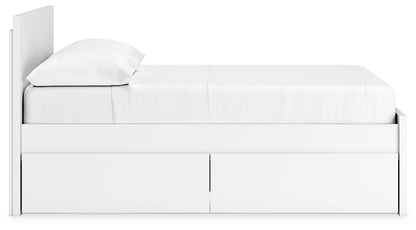 Onita  Panel Platform Bed With 1 Side Storage