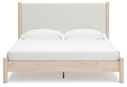 Cadmori  Upholstered Panel Bed