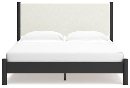 Cadmori  Upholstered Panel Bed