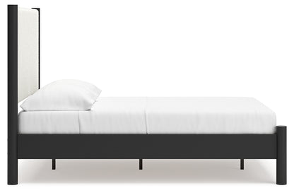 Cadmori  Upholstered Panel Bed