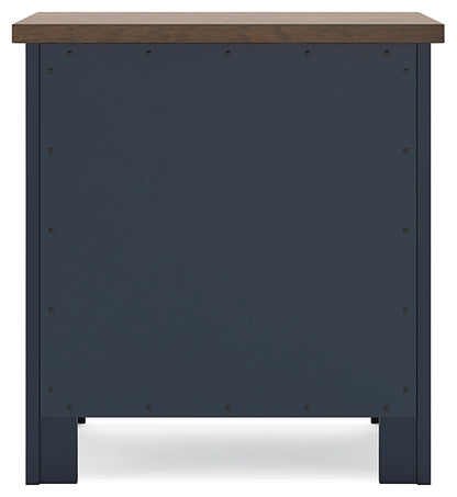 Landocken Two Drawer Night Stand