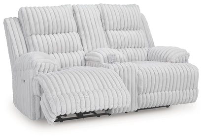 Rhines Falls DBL REC PWR Loveseat w/Console