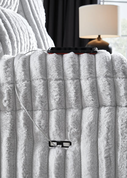 Rhines Falls DBL REC PWR Loveseat w/Console