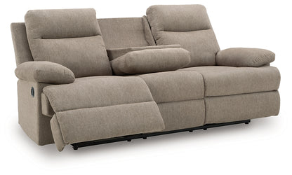 Side-Swipe REC Sofa w/Drop Down Table