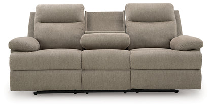 Side-Swipe REC Sofa w/Drop Down Table