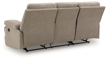 Side-Swipe REC Sofa w/Drop Down Table