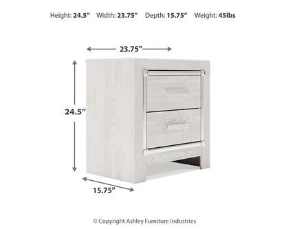 Altyra Two Drawer Night Stand
