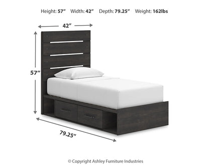 Hollivern  Panel Storage Bed