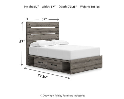 Graystorm  Panel Storage Bed