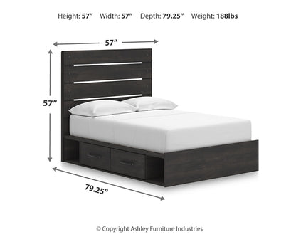 Hollivern  Panel Storage Bed