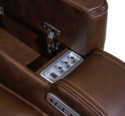 Knightington PWR REC Sofa w/Audio Seating