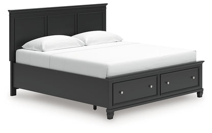 Lanolee King Panel Storage Bed