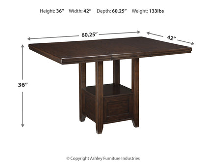 Haddigan Counter Height Dining Table and 6 Barstools