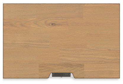 Ashbryn California King Panel Storage Bed with Mirrored Dresser and Nightstand