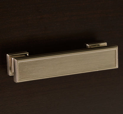 Covetown California King Panel Bed with Mirrored Dresser, Chest and Nightstand