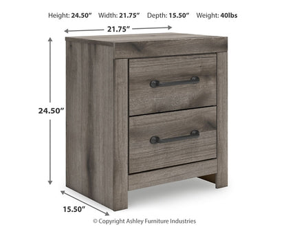 Graystorm Twin Panel Bed with Mirrored Dresser, Chest and Nightstand
