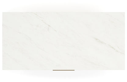 Cadmori Full Upholstered Bed with Mirrored Dresser and Chest