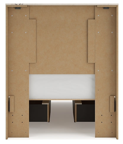 Lawroy Twin Panel Bed with Mirrored Dresser and Nightstand