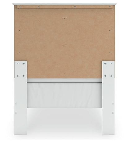 Bostwick Shoals Twin Panel Bed with Mirrored Dresser and Chest