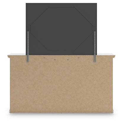 Bostwick Shoals Full Panel Bed with Mirrored Dresser and Chest