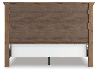 Feddinger California King Panel Bed with Mirrored Dresser and Chest