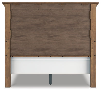 Feddinger Queen Panel Bed with Mirrored Dresser and Chest