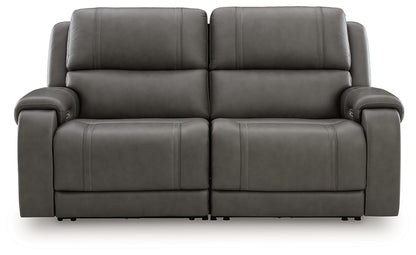5Z - Pittson 2-Piece Power Reclining Sectional Loveseat